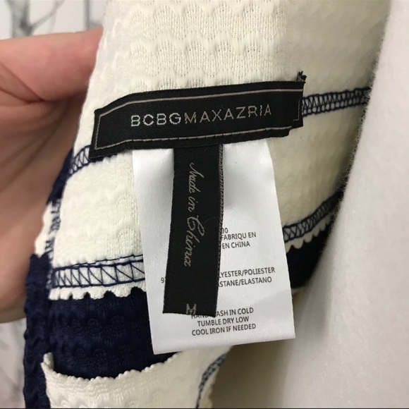 BCBG MAXAZRIA Alythea Striped Strapless Sweetheart Dress - Picture 6 of 10